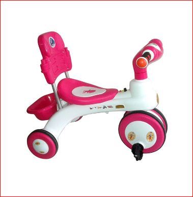 Jim & Jolly Rock Rider Baby Cycle Or Tricycle With Backrest-3Y-Pink