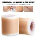 4x50cm Silicone Gel Scar Sheet Patch Treatment Removal Tape Acne Trauma Burn Scar Cover Skin Repair Section Ear Beauty.