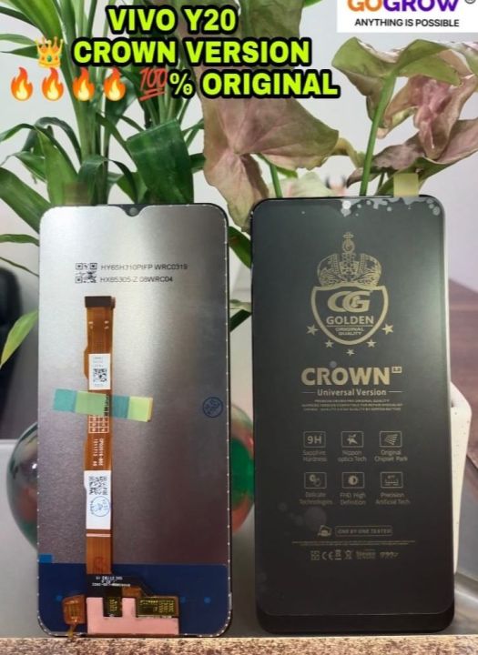 Crown OG authentic quality LCD touch Display for Vivo Y20 Y21 Y16 Y20T Y20A Y20S Y20I Y20G Y20SG Y12S Y12A Y12G Y3S Y15S Y15A Y15C Y11S Y12D Y01 Y01A Y21S Y30 5G Y33S 5G Y35 5G touch+display Compact