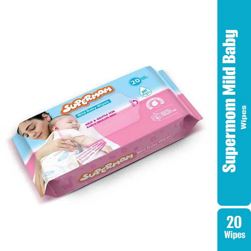 Supermom Baby Wipes - 20 Pcs