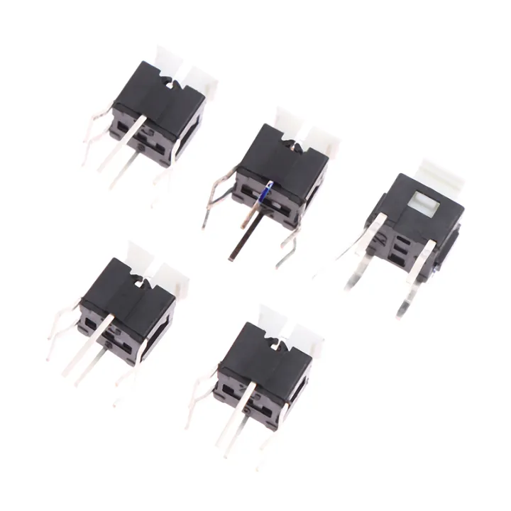 5Pcs TS-H002 6*6*7 Illuminated Tact Switch 4 Pin DIP Type Tactile ...