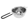 2X Double Boiler Pot Set Stainless Steel Melting Pot with Silicone Spatula for Melting Chocolate,Soap,Wax,Candle Making. 