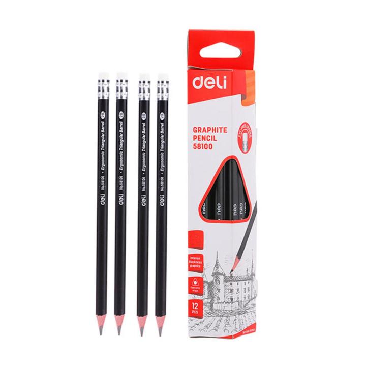 Deli	E58100 Graphite Pencil Black Pencil HB