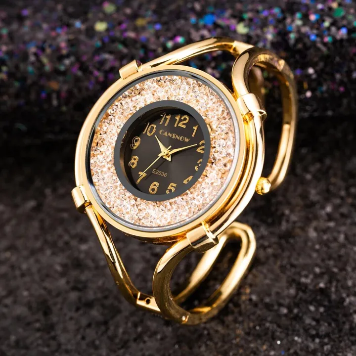 Women'S%20Watches%20Gold%20Diamond%20Quartz%20Bracelet%20Wrist%20Watch%20Big%20Dial%20Ladies%20Clock%20Stainless%20Steel%20Reloj%20Mujer%20Gift%20For%20Girlfriend%20-%20Image%203