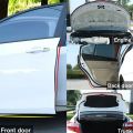 【3C VictoryEagle】TOHAYIE Door Rubber Seal Strips Auto Double Layer Sealing Stickers for Trunk Sound Insulation Weatherstrip Accessories. 