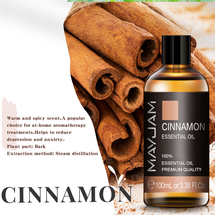 MAYJAM 100ML Pure Aroma Essential Oils Cinnamon Rosemary Cedarwood Lemongrass Tea Tree Massage Humidifier