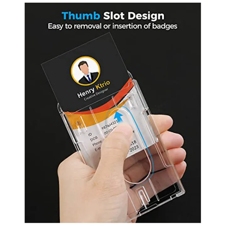 2PCS%20Vertical%20Hard%20Plastic%20Badge%20Holder%20Id%20Card%20Holders%20for%20Badges%20with%20Thumb%20Slot%20Design%20-%20Image%206