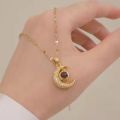 Stainless steel Star Moon LustroGold Chain For Girl.
