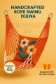 Stainless Steel Comfort Swing: Handcrafted for Ultimate Relaxation-1Pcs | Handmade Ring Dolna | Hanging Hammock Rope Bed Swing | Rattan Dulna Cradle. 