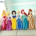 55/65cm Disney Sleeping Beauty Snow White Mermaid Bell Princess Cinderella Kawaii Plush Toy Doll Toys For Children Girls Gifts.