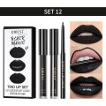 3pcs Lip Makeup Sets Lip Gloss Glaze Tint Long-lasting Matte Liquid Lipstick Waterproof Sweatproof Lip Liner Pencil Contour Kits.