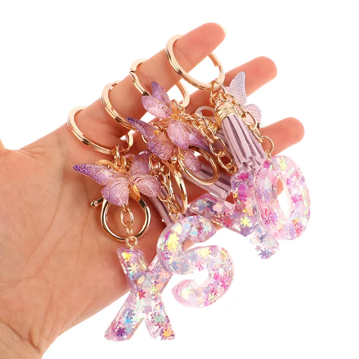 A-Z%20Dreamy%20Sequin%20Letters%20Keychain%20For%20Women%20Tassel%20Butterfly%20Pendant%20Initial%20Keyring%20Purse%20Suspension%20Bags%20%20Car%20Key%20Chain%20-%20Image%202