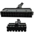 2X 24 Pin to 14 Pin ATX PSU Main Power Adapter Braided Sleeved Cable for IBM for Lenovo PC and Servers 12-Inch(30cm). 