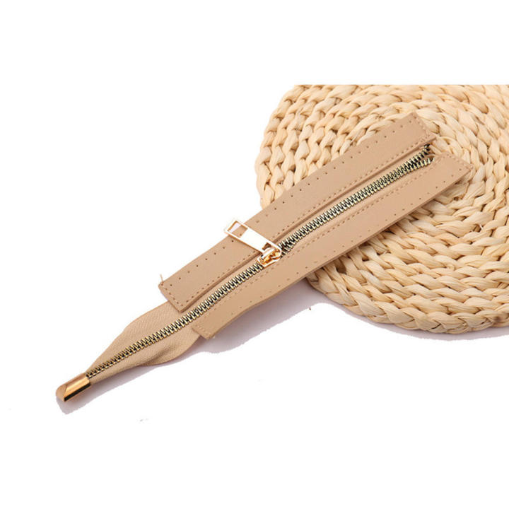 Leather%20Accessories%20Metal%20Tooth%20Zipper%20Manual%20Bag%20PU%20Pull%20Chain%20/30cm%20Woven%20Foreskin%20-%20Image%205