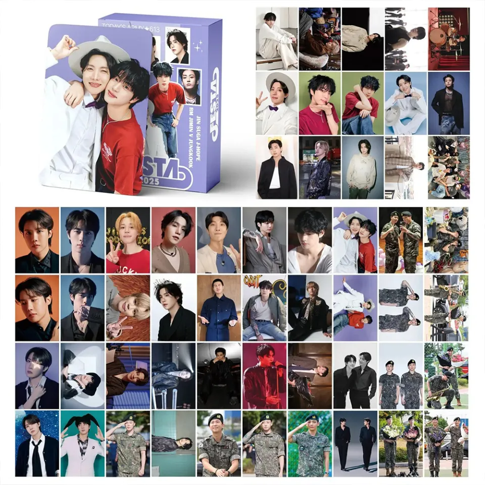 55pcs/Box KPOP BTS Festa 2025 Jung Kook Taehyung V Jimin Suga J