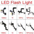 Flash Light Lamp Flex Cable Replacement For iPhone 12 13 Mini Pro Max LED Flashlight With Microphone. 