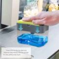 Liquid Soap Dispenser Soap Pump Sponge Caddy Holder Creative Hand Press Kitchen Dish Soap Dispenser with Washing Sponge. 