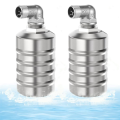 2Pcs Water Level Control Float Valve for Water Tank 1/2Inch Side.