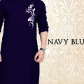 New Stylish Special Panjabi for Men - Navy Blue. 