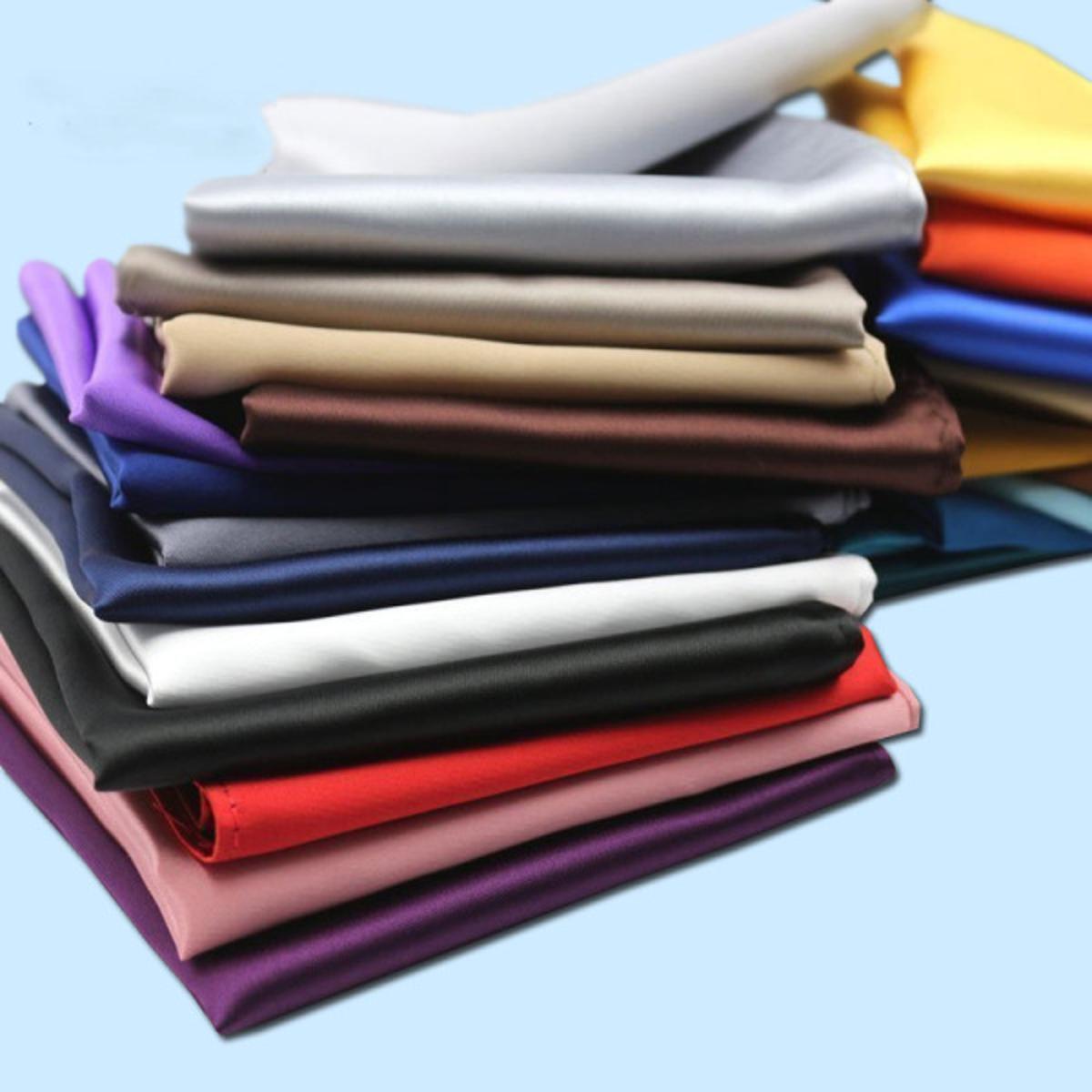 Polyester Silk Pocket Square For Men Suit Accessories