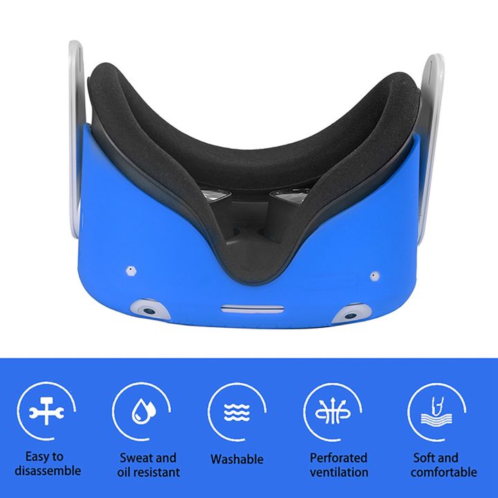 for%20Quest%202%20VR%20Accessories%20Silicone%20Sleeve%20Protective%20Case%20Skin%20Protective%20Cover%20Shell%20Housing%20Blue%20-%20Image%208