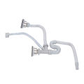 Sink Drain and Pipe Set, ABS Kitchen Sink Drainer Pipe for Bathroom. 