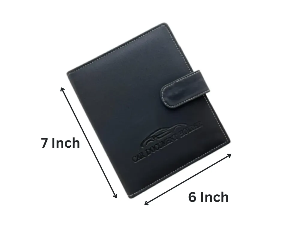 Document Bag Leather Car Document Holder PVC Leather Car Document