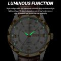 BINBOND Luxury Business Man Wristwatch Waterproof Luminous Date Week Men Watch For Men Quartz Clock Leather Men's Watches reloj.