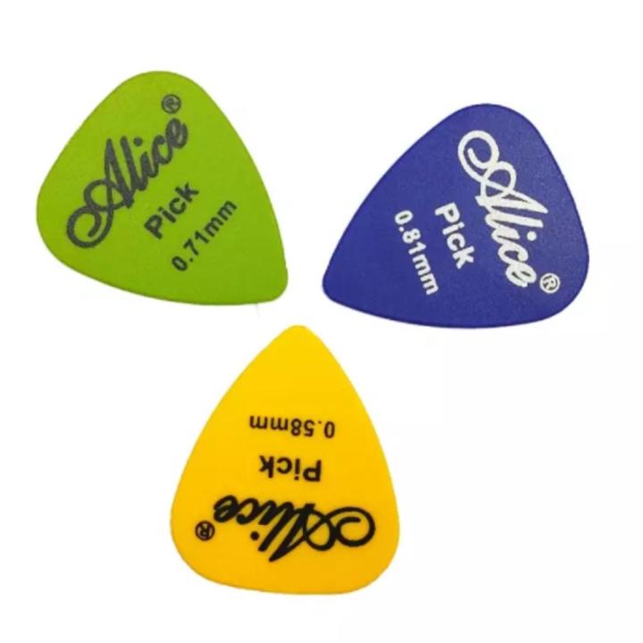 অ্যাকোস্টিক গিটার পিকস সেট-3 পিস - guitar accessories