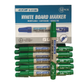 GXin G-213B Refillable Whiteboard Marker Pen - 12 Pieces - Green.