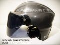 Open Face Bike Helmet for Men and Women with Sun Protection Glass-Black/Red/Blue/Pink/Green/Grey. 