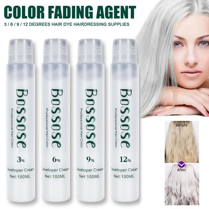 Creme Developer 10/20/30/40 Volume 3.4 Oz for Hair Dyeing Bleaching ...