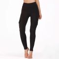 【Support-Cod】 Pockets Gym Leggings Women High Waist Fashion Fitness Pants Skinny Stretch Outdoors Comfortable Sport Leggings.