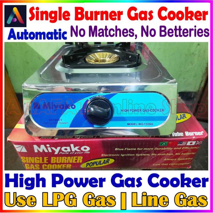 Miyako Single Burner Gas Cooker Miyako Single Burner Gas Stove High
