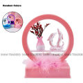 Innovative Dolphin Night Light with Music Round Night Lamp for Valentine's Day Girls’ Room Decoration. 