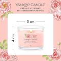YANKEE CANDLE FILLED VOTIVE FRESH CUT ROSES 37G. 