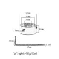 JOUYI 2PCS Strap Lock Security Lock End Button Guitar Straps Belt Buckle with 4PCS Guitar Pedals Footswitch Topper.