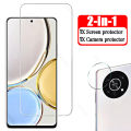 4in1 Full Cover For Huawei Honor X9 4G 5G Tempered Glass Protective Film Screen Protector 6.81 For Honor X 9 Safety Camera Lens. 