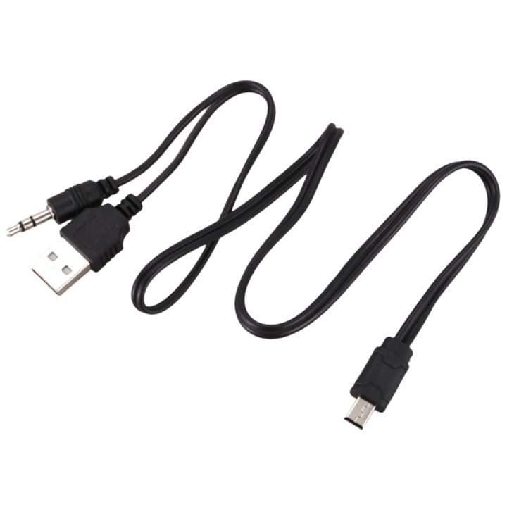 USB%202.0%20to%20Mini%20A%20Male%203.5mm%20Jack%20Plug%20Audio%20Data%20Cable%2045cm%202%20Pcs%20-%20Image%205