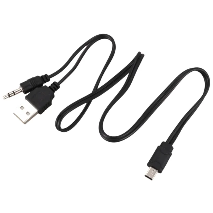 USB%202.0%20to%20Mini%20A%20Male%203.5mm%20Jack%20Plug%20Audio%20Data%20Cable%2045cm%202%20Pcs%20-%20Image%205