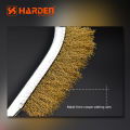 Harden 225mm Copper Wire Brush 225mm PVC Handle Cleaning Brush 620140. 
