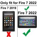 Screen Protector for Amazon Fire HD 7 12th gen 2022 release (High-definition) Arc.