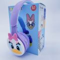 TK-688J Internet celebrity Donald Duck cartoon headset foldable bass heavy bass children's student headset bluetooth headset.