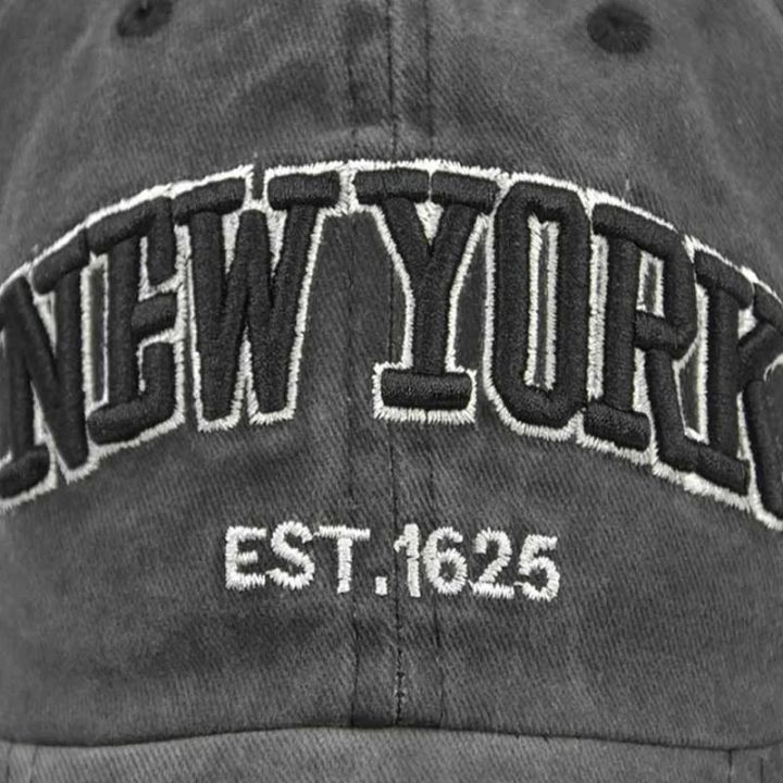 New%20York%20Washed%20Cotton%20Baseball%20Caps%20For%20Women%20Men%20Retro%20Letter%20Embroidery%20Snapback%20Hats%20Sun%20Visors%20Hip%20Hop%20Dad%20Hat%20Casquette%20-%20Image%202