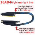 PCI-E 4.0 X16 Server External Graphics Card Extension Cable 32GB/S for AI Server GPU Cable Easy Install. 