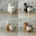 Cute Simulation Little Cat Plush Toys Soft Stuffed Kitten Model Cat Realist Animals For Kids Girls Birthday Christmas Gift.