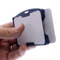 Practical Hard PLastic Badge Work ID Card Holder Protector Cover Case Double Sided ID Card Transparent White Box Card Holder.