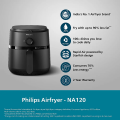 Philips NA110/00 1000 Series compact 3.2 Liter Air Fryer (Official) 1 year spare parts, 2 years service warranty 🚚 Free Delivery 💳 0% EMI Available, Official Warranty by seller with Free Delivery.