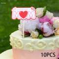 10x Cake Toppers, Happy Mother's Day Cake Topper, Baking Decor, Mother's Day Cupcake Picks, Cake Insert for Event, Gift Cake, Birthday Anniversary.