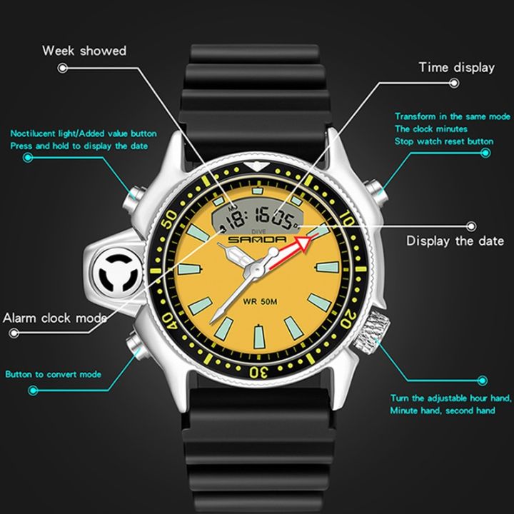 SANDA%203008%20Multifunctional%20Men%20Outdoor%20Sports%20Noctilucent%2050m%20Waterproof%20Digital%20Wrist%20Watch%20-%20Image%206